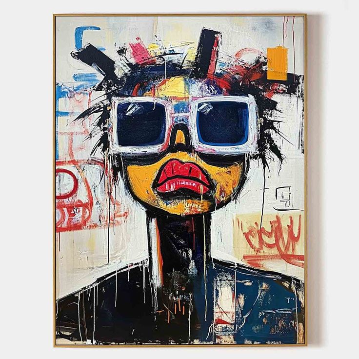 Abstract Graffiti Art #GA098 - 36''Hx 24''W_ 91 x 61 CM _ Rolled Canvas