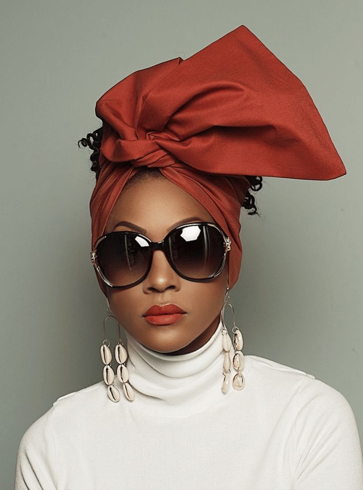 Wire Headwrap - AMBER -Burnt Orange Vibrant