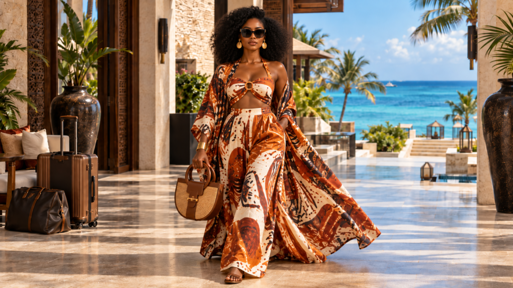 Resort Wear Luxury- Packing the Ultimate African-Inspired Vacation Wardrobe