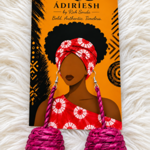 Fuchsia Bell Handwoven African Statement Earrings